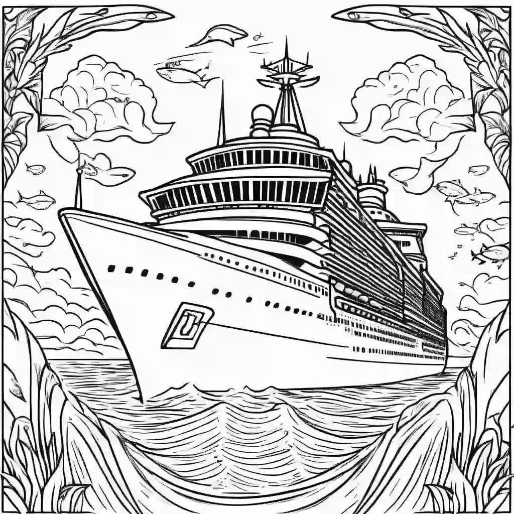 Vision of the Seas coloring pages